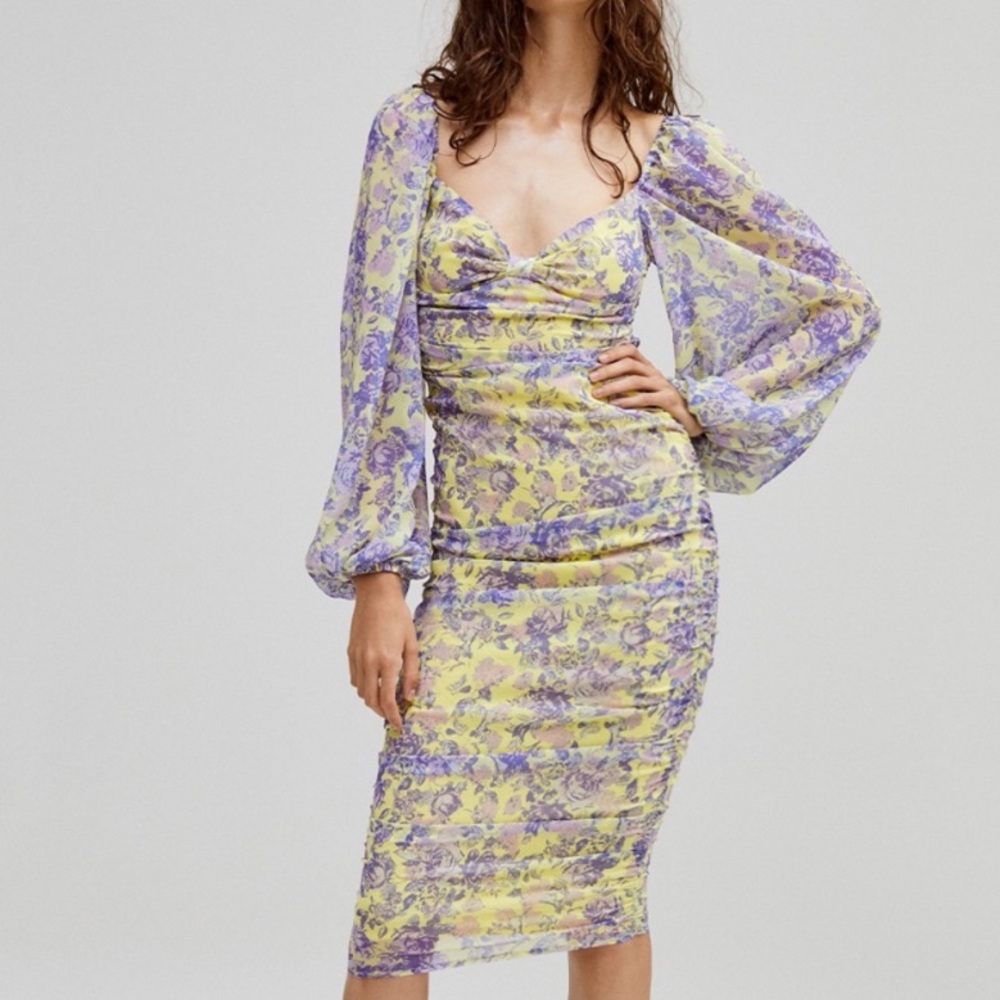 NWT For Love and Lemons Maui Midi Dress size M